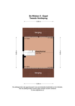 Floorplan - de Wieken 5, 8311 BC Espel